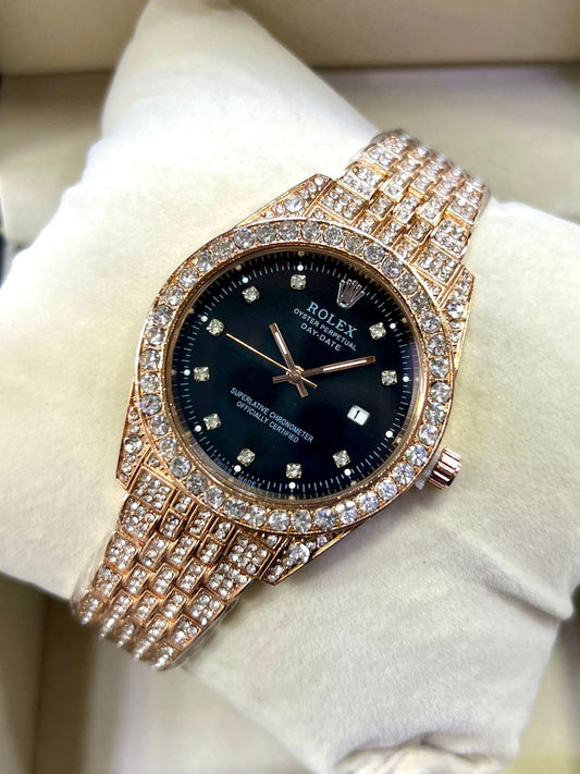 Limited Edition Iced Out ROLEX DATEJUST STONE Series - Ultra premium chain