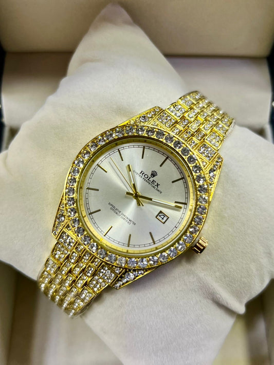 Limited Edition Iced Out ROLEX DATEJUST STONE Series - Ultra premium chain